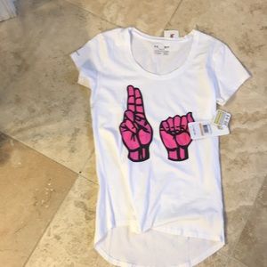 Under Armour nwt white tee